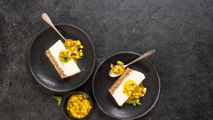 Mango-Passionsfrucht Quarkschnitte